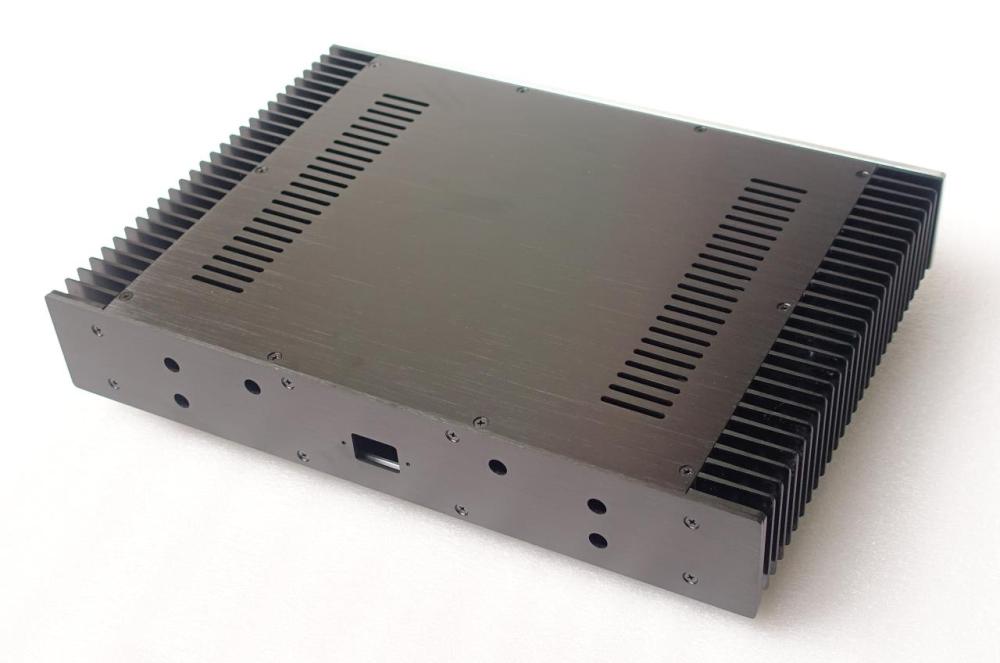 4307 Full Aluminum Power amplifier Enclosure DAC chassis Class A amplifier case with heatsink 430*70*315