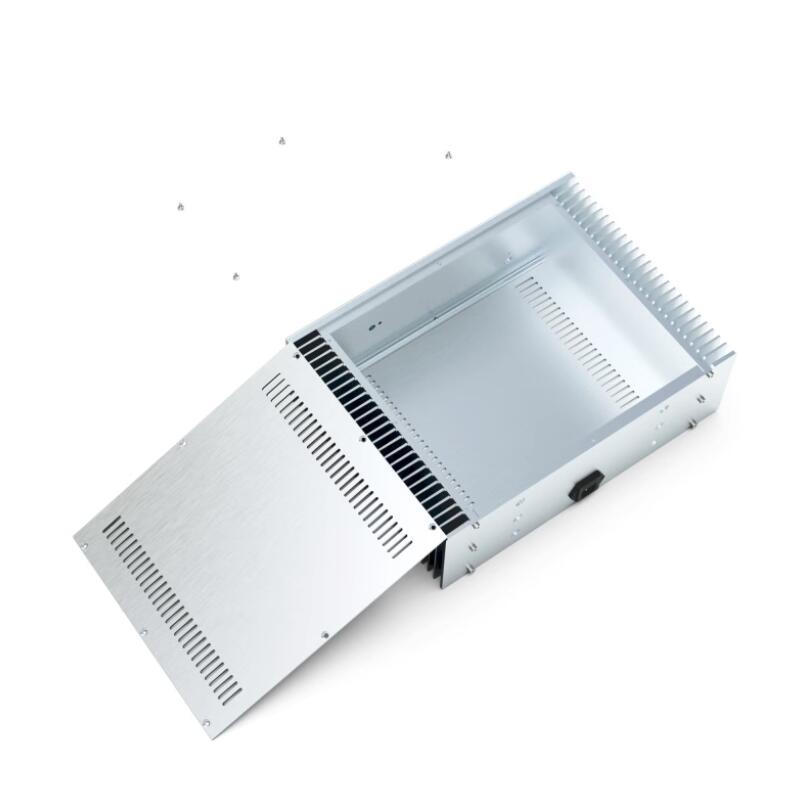 Full Aluminum Housing Amplifier Chassis Class A Amp Silver Case BZ3612A With heatsink