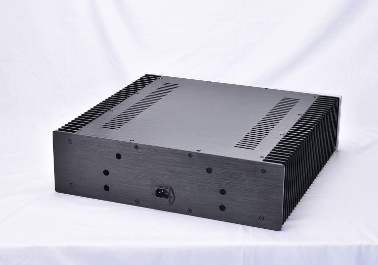 4312 Full aluminum DIY chassis power amplifier chassis class A enclosure PSU box side heatsink