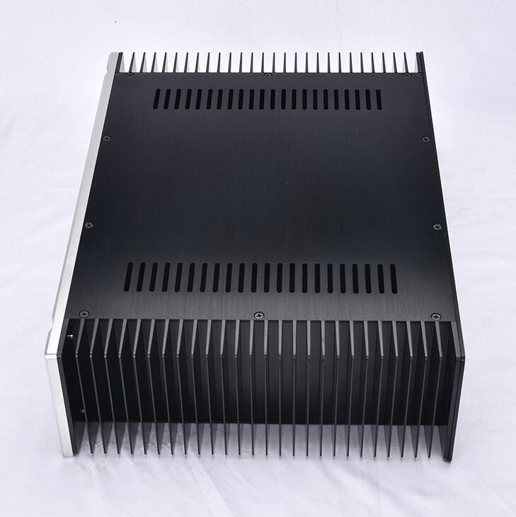 4312C Full aluminum DIY chassis power amplifier case hifi class A DIY enclosure preamplifier box 430X120X314mm