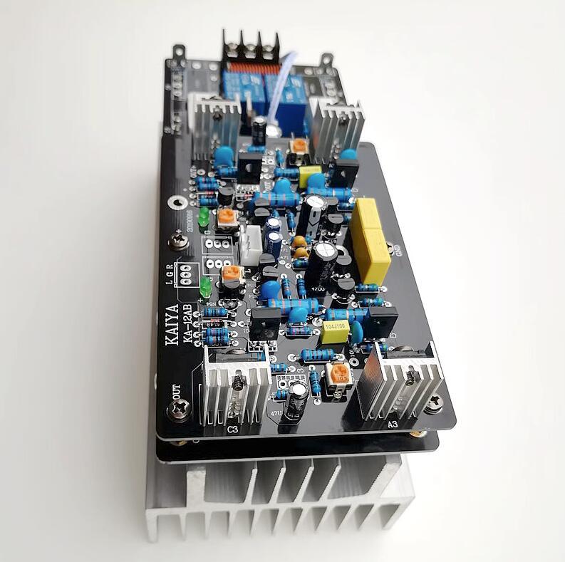 High power dual channel HIFI imported Sanken tube 2SA1494/2SC3858 stage professional class AB amplifier board 200W*2