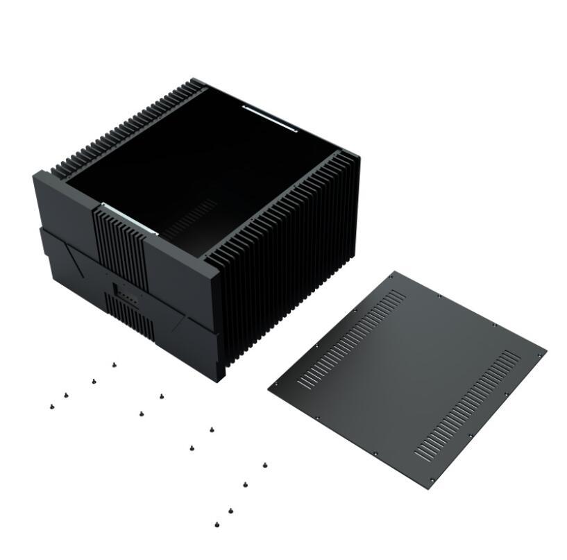 400mm Overall heat dissipation Class A full aluminum chassis hifi DIY case amplifier enclosure