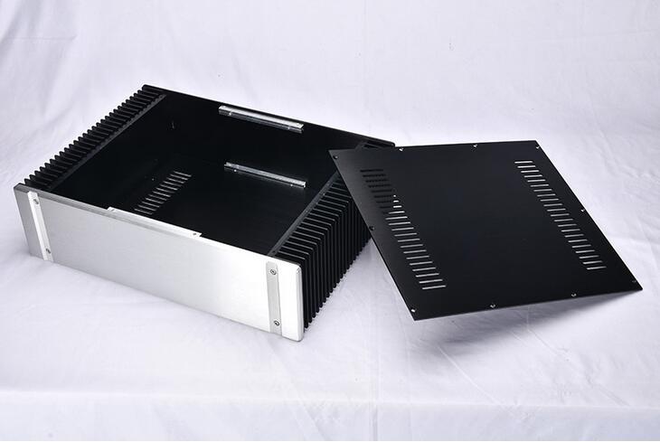 4312C Full aluminum DIY chassis power amplifier case hifi class A DIY enclosure preamplifier box 430X120X314mm