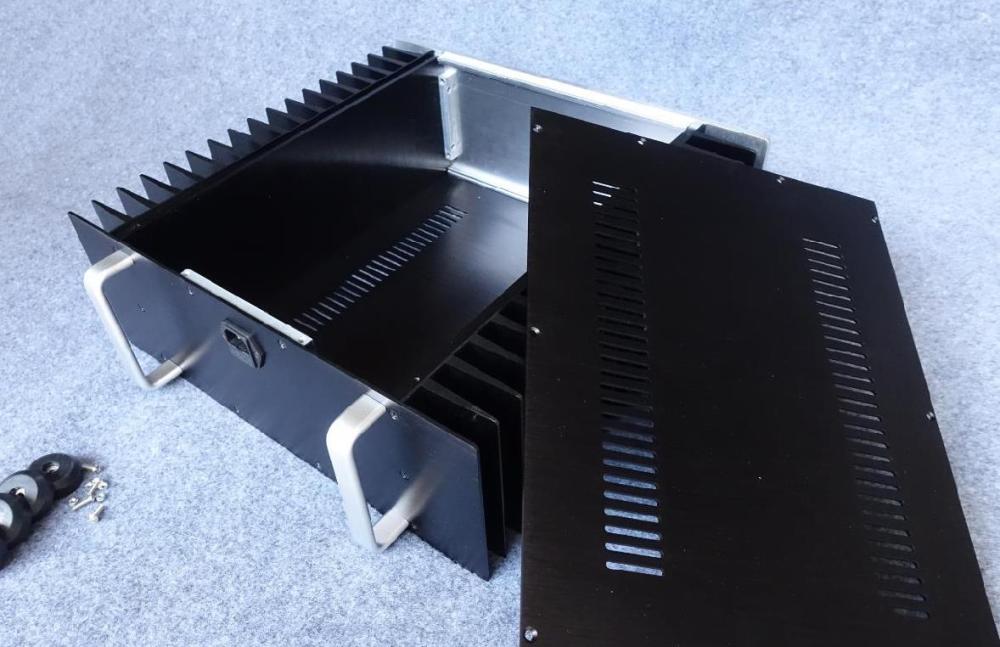 4315F Full Aluminum enclosure Preamp chassis class A  Power amplifier case/HIFI DIY box size 430*150*414mm