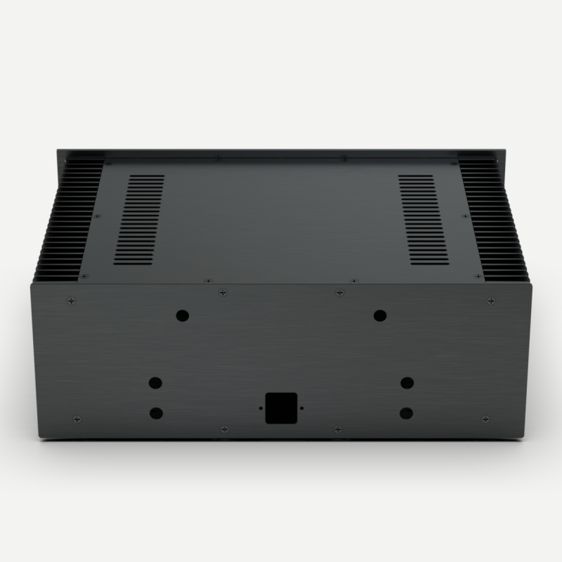 Beautiful CNC Full Aluminum class A power amplifier DIY chassis both side heatsink Install FM aluminum case
