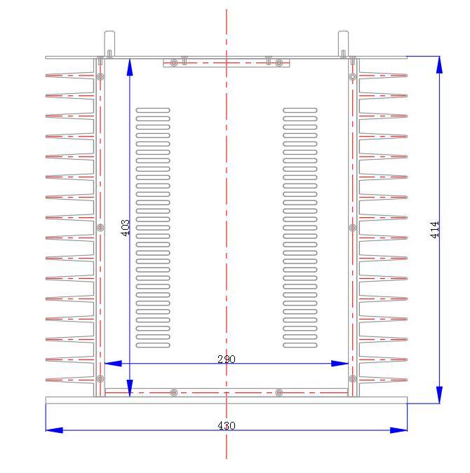 4315F Full Aluminum enclosure Preamp chassis class A  Power amplifier case/HIFI DIY box size 430*150*414mm