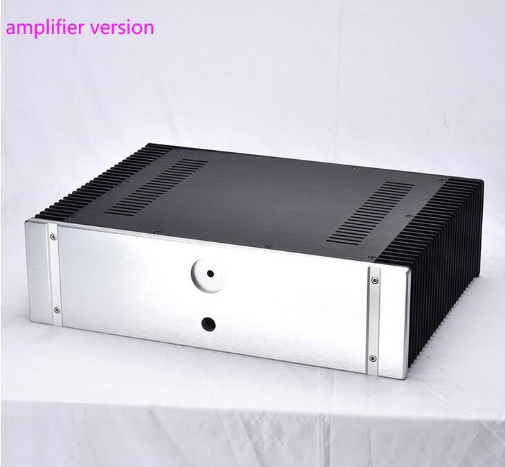 4312C Full aluminum DIY chassis power amplifier case hifi class A DIY enclosure preamplifier box 430X120X314mm