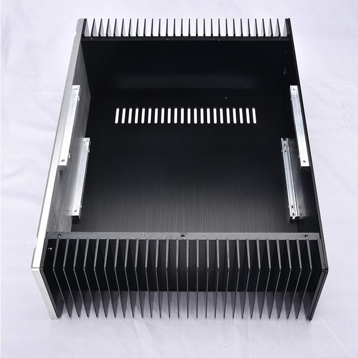 4312C Full aluminum DIY chassis power amplifier case hifi class A DIY enclosure preamplifier box 430X120X314mm