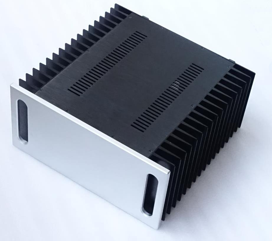 4320A All-aluminum Amplifier Chassis DIY Large Case Audio Amplifier Enclosure 430MM X 200MM X 418MM