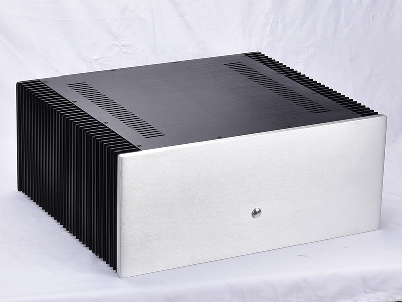 4820 Full aluminum chassis power amplifier chassis class A enclosure PSU box with side heatsink