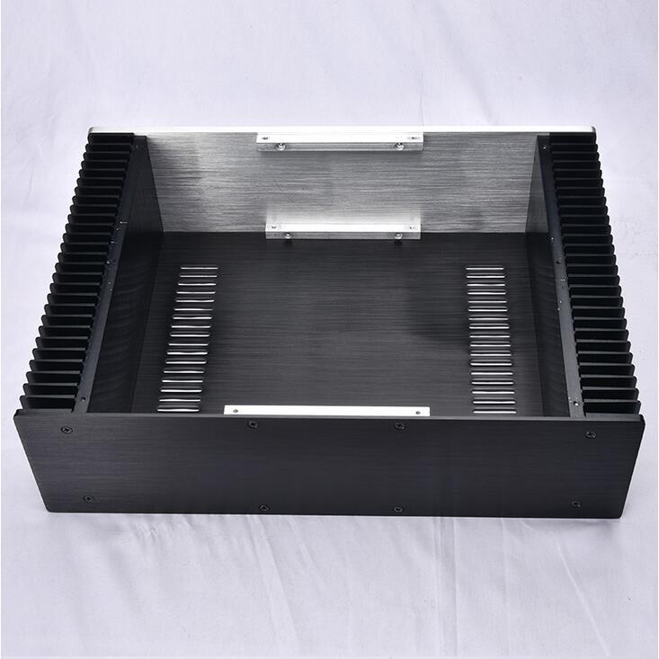 4312C Full aluminum DIY chassis power amplifier case hifi class A DIY enclosure preamplifier box 430X120X314mm