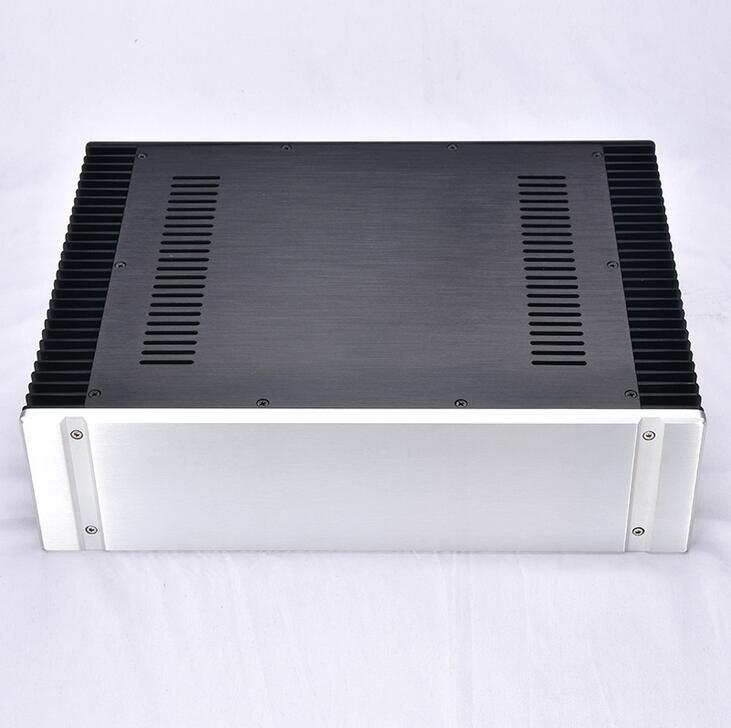4312C Full aluminum DIY chassis power amplifier case hifi class A DIY enclosure preamplifier box 430X120X314mm