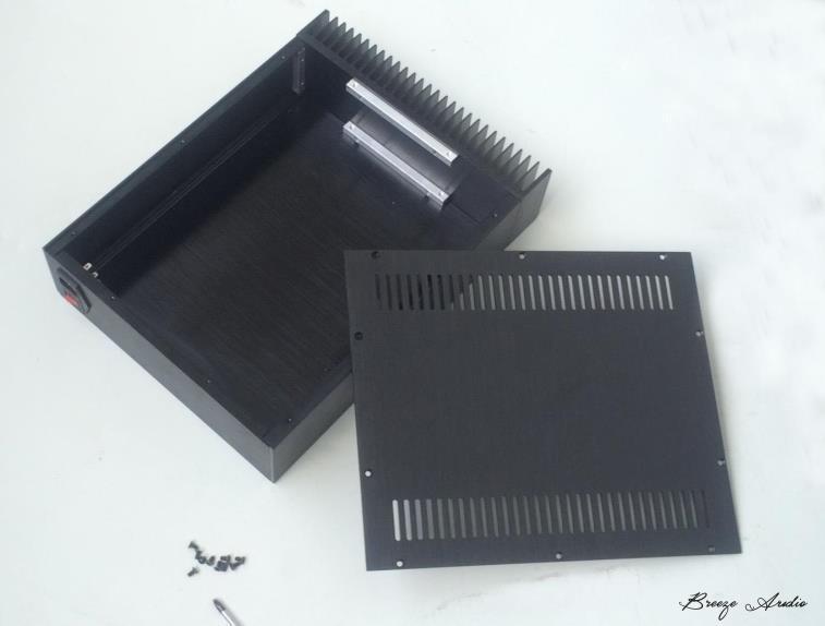 A09 Full Aluminum enclosure Preamp chassis Power amplifier case/hifi box size 300*90*400mm