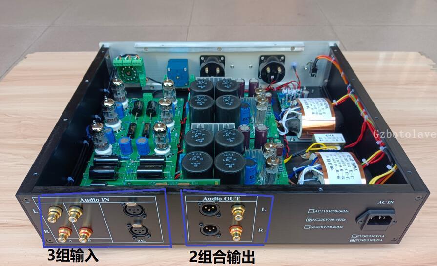 latest upgrade finished JADIS JP200 Tube Preamplifier 6Z4（6X4)）+EAC881 HIFI Audio Valve Preamp have Balanced version for choose