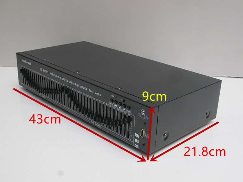 Top Quality Engineering Edition Remote 40 Band Stereo EQ Bluetooth USB Professional home KTV Equalizer Dual 20 Band