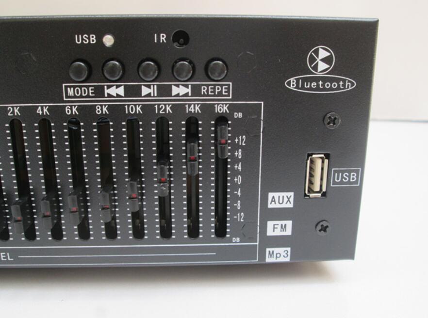 Top Quality Engineering Edition Remote 40 Band Stereo EQ Bluetooth USB Professional home KTV Equalizer Dual 20 Band