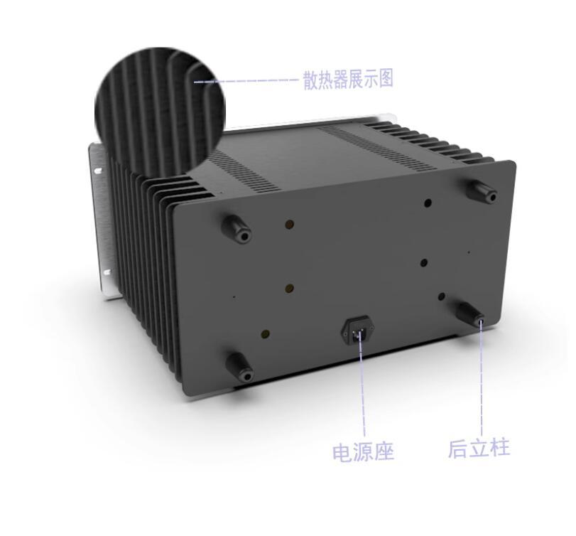 SA3 50W Class A Amplifier DIY Chassis Aluminum Case DIY Enclosure HIFI Audio Install housing with heatsink