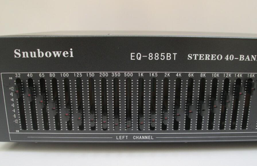 Top Quality Engineering Edition Remote 40 Band Stereo EQ Bluetooth USB Professional home KTV Equalizer Dual 20 Band