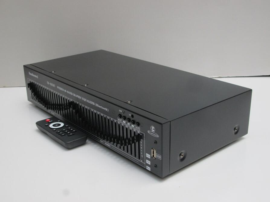 Top Quality Engineering Edition Remote 40 Band Stereo EQ Bluetooth USB Professional home KTV Equalizer Dual 20 Band