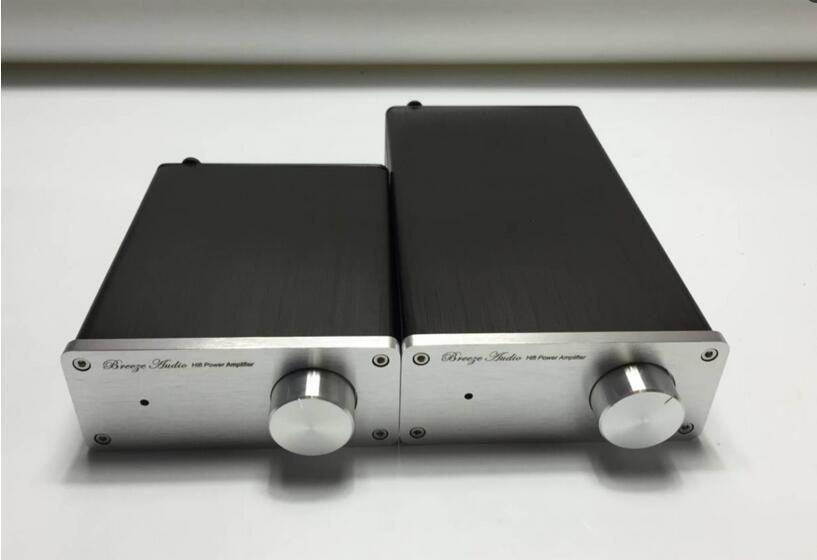 Full aluminum DIY 1105 power amplifier chassis mini desktop AMP enclosure hifi box