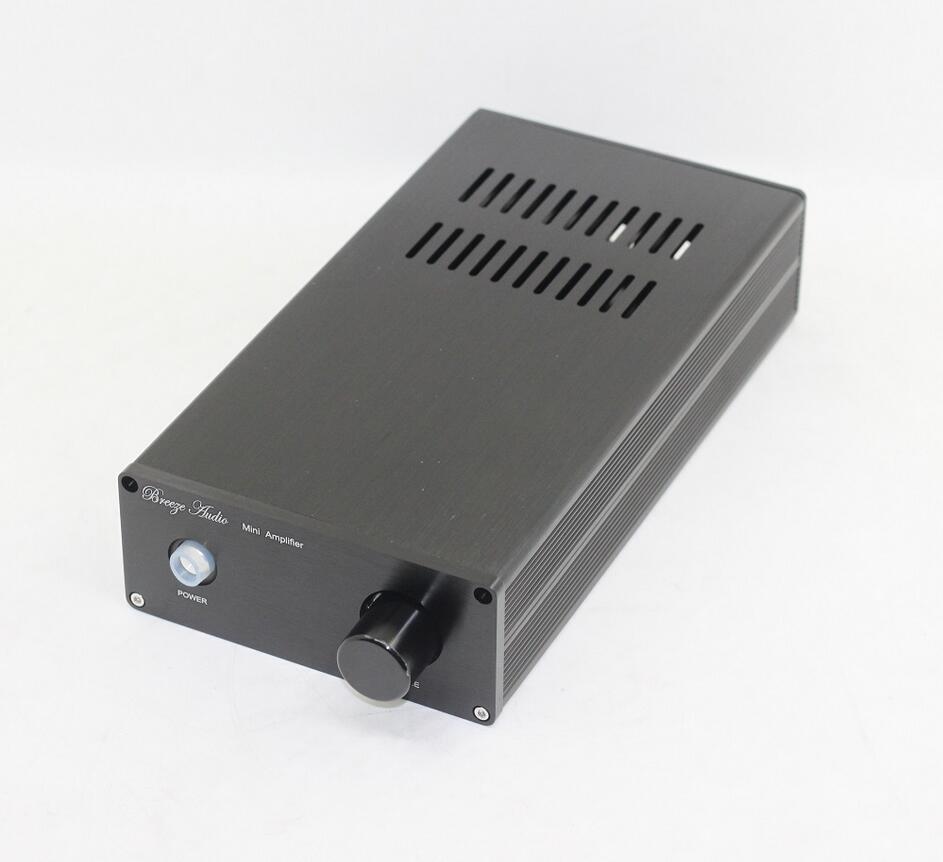 1306A All-Aluminum Home Audio Amplifier Chassis DIY DAC Decoder Case black