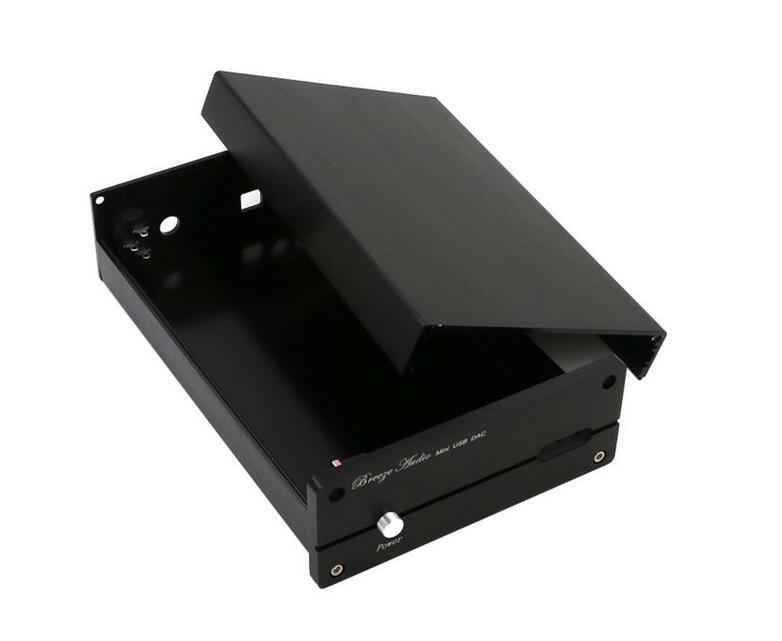 Full aluminum chassis 1506DAC black / silver dac enclosure decoder box 155 x60 x241MM