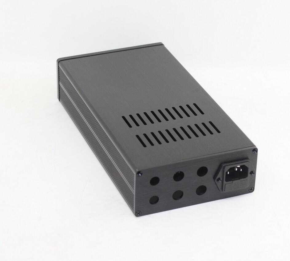 1306A All-Aluminum Home Audio Amplifier Chassis DIY DAC Decoder Case black