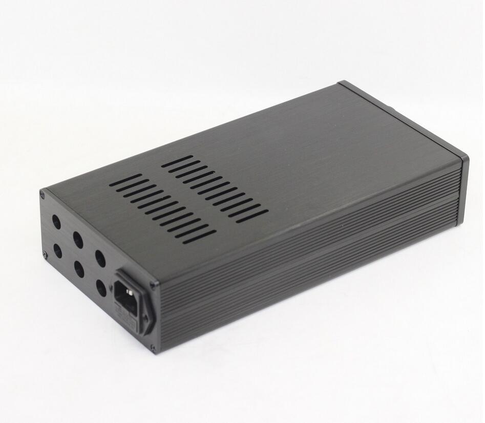 1306A All-Aluminum Home Audio Amplifier Chassis DIY DAC Decoder Case black