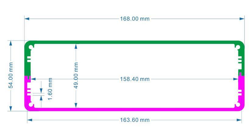 1706 Full Aluminum Enclosure / Preamplifier Case / Amplifier Box / Power Supply Chassis