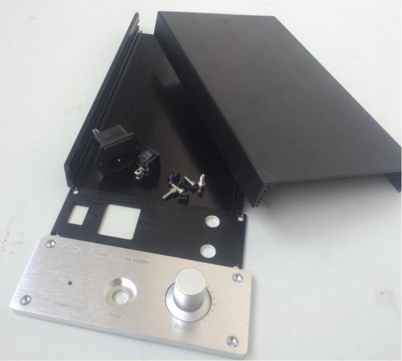 1506 Full Aluminum Chassis amplifier Chassis Mini Amp Enclosure Case Black / Silver