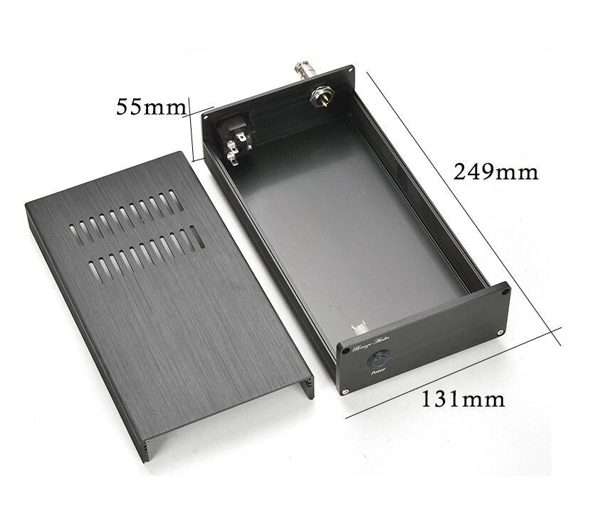 1306 Full Aluminum linear power supply cabinet case CNC regulated power supply Chassis Shell