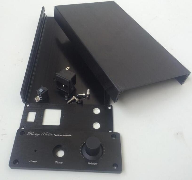 1506 Full Aluminum Chassis amplifier Chassis Mini Amp Enclosure Case Black / Silver