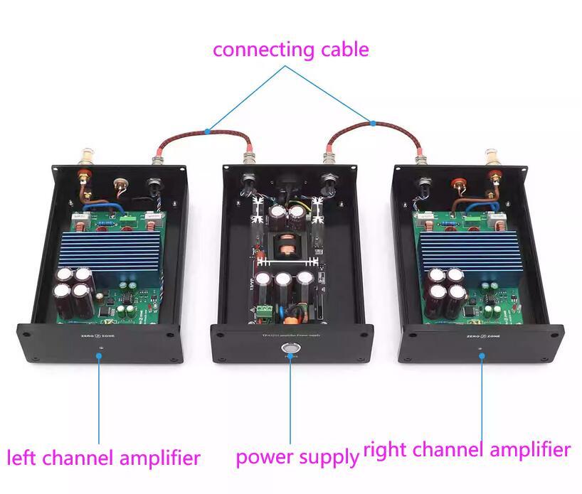 300W+300W TPA3255 hifi Class D Split Type Digital Power Amplifier With XLR Or RCA Input