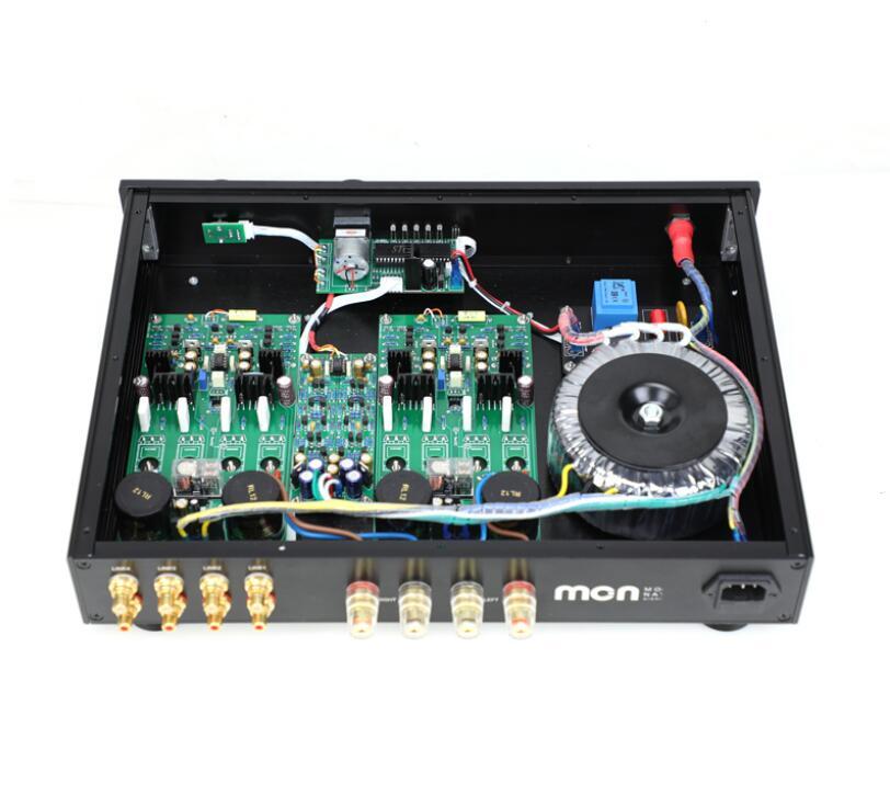 HIFI Remote C3850+E350 Preamplifier+Power Amplifier Integrated Amplifier Base On Accuphase Circuit 75W+75W