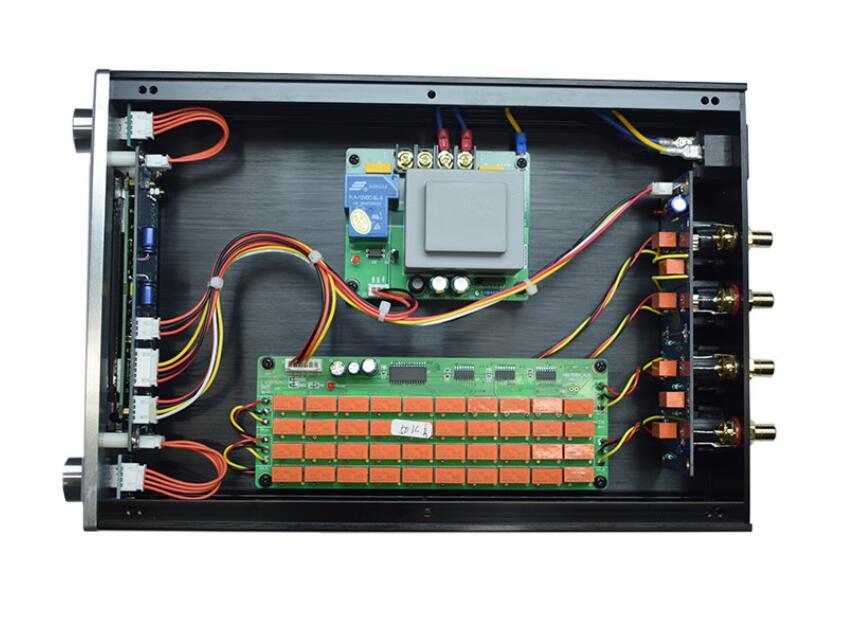 Assembled Balanced Remote Control Volume Controller RCA XLR Relay Motor Potentiometer Electronic Volume VFD LED Display