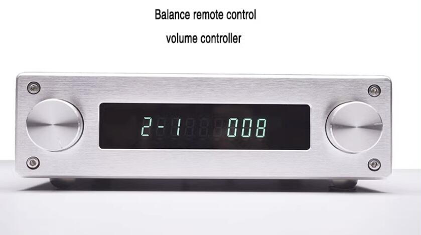 Assembled Balanced Remote Control Volume Controller RCA XLR Relay Motor Potentiometer Electronic Volume VFD LED Display