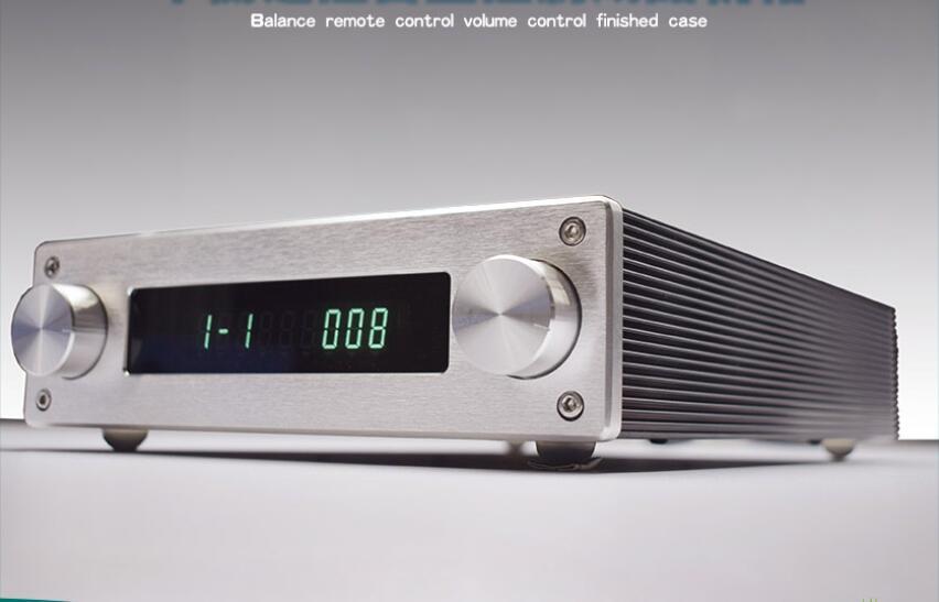 Assembled Balanced Remote Control Volume Controller RCA XLR Relay Motor Potentiometer Electronic Volume VFD LED Display