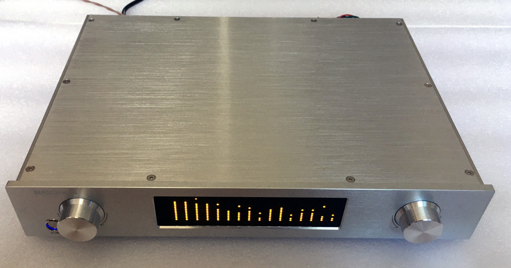 Balanced passive Remote control preamplifier volume controller RCA XLR input preamp 4 road input LED display