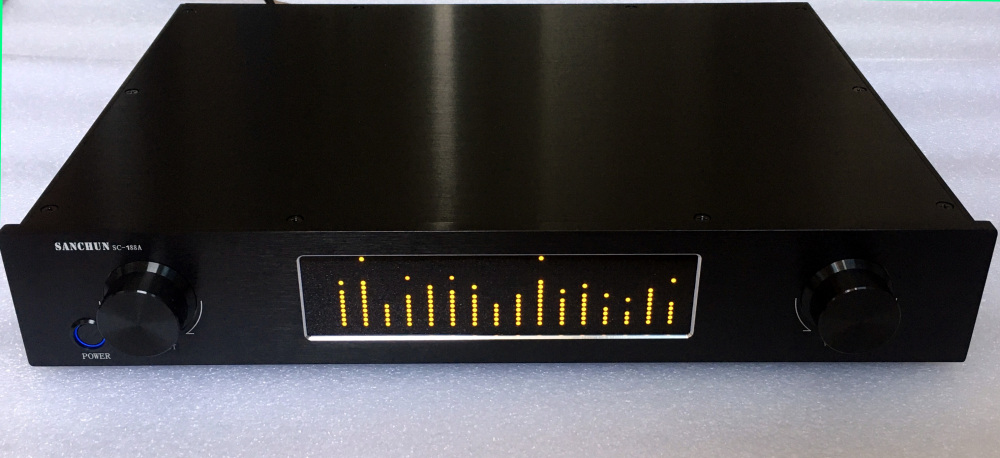 Balanced passive Remote control preamplifier volume controller RCA XLR input preamp 4 road input LED display