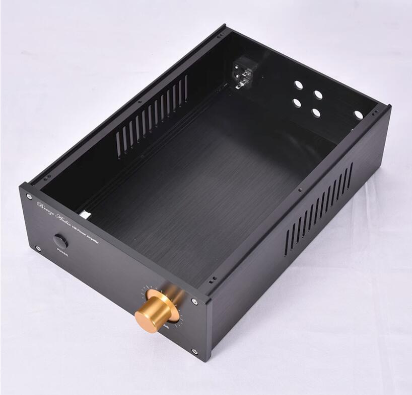 JC229 All Aluminum Power Amplifier Chassis Pre-Amp Enclosure Audio Amp Case DIY Box 220MM*90MM2311MM