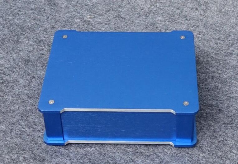 Charm blue all-aluminum power amplifier chassis, decoder chassis amp DIY case BZ2207L