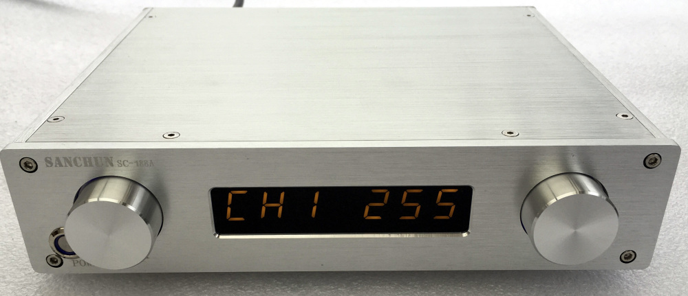 Latest arrival RCA passive preamplifier  with remote control relay volume control power amplifier DIy with 4 RCA inputs