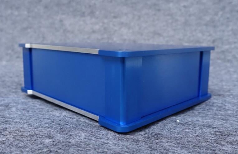 Charm blue all-aluminum power amplifier chassis, decoder chassis amp DIY case BZ2207L