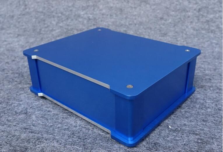Charm blue all-aluminum power amplifier chassis, decoder chassis amp DIY case BZ2207L