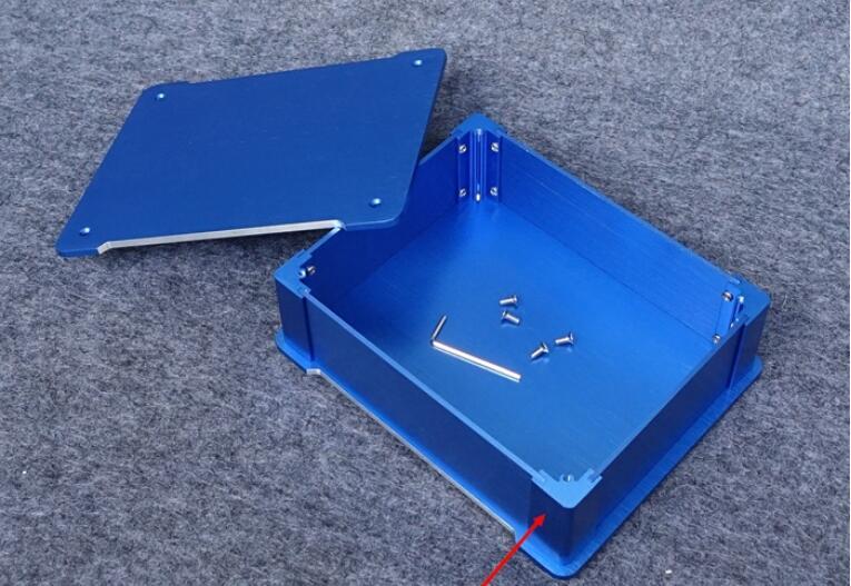Charm blue all-aluminum power amplifier chassis, decoder chassis amp DIY case BZ2207L
