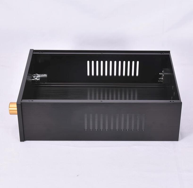 JC229 All Aluminum Power Amplifier Chassis Pre-Amp Enclosure Audio Amp Case DIY Box 220MM*90MM2311MM