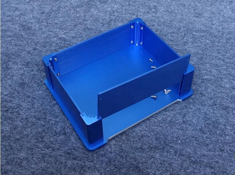 Charm blue all-aluminum power amplifier chassis, decoder chassis amp DIY case BZ2207L
