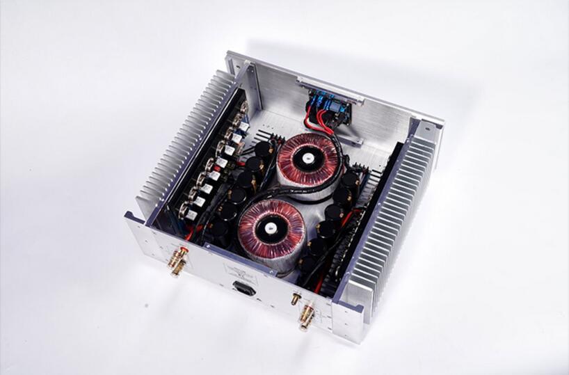 KSA100 Class A Metal encapsulated transistor HIFI High-power 100W*2 stereo amplifier dual transformer power supply