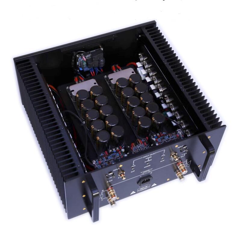E505 HiFi Metal encapsulated transistor Class A balance 50W Hi End mono channel amplifier