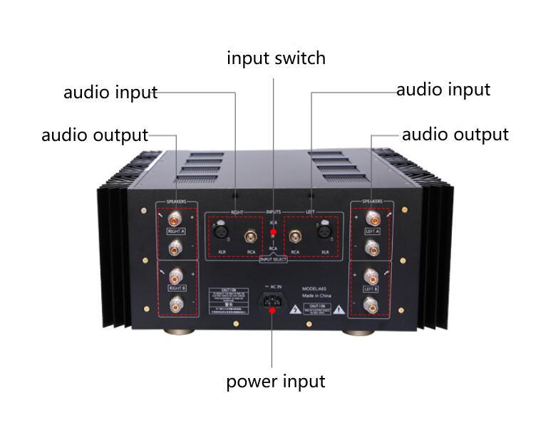 A65 Fully balanced pure Class A Metal encapsulated transistor 130W+130W HIFI amplifier Reference Accuphase circuit